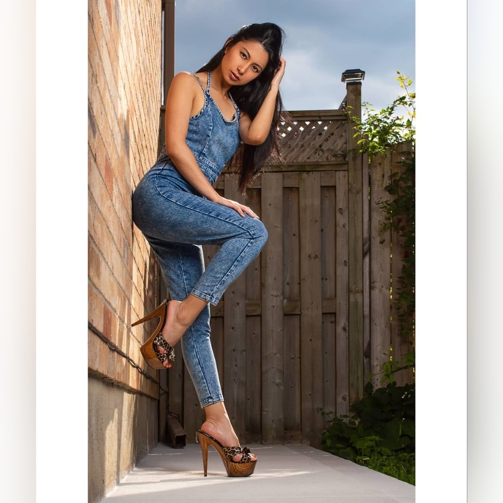 Forever 21 Acid Wash Jean Jumpsuit (S)